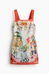 H&m Sleeveless Open-back Dress In Multi