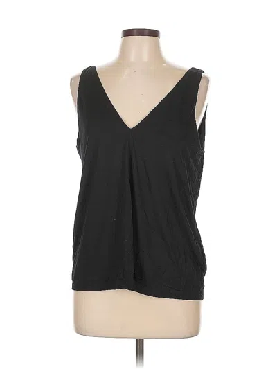 Pre-owned H&m Sleeveless T-shirt In Black