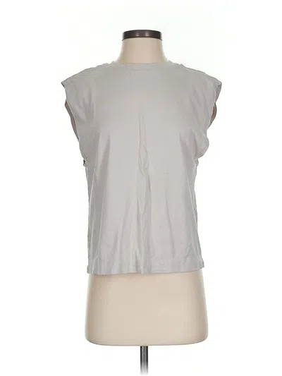 Pre-owned H&m Sleeveless T-shirt In Gray