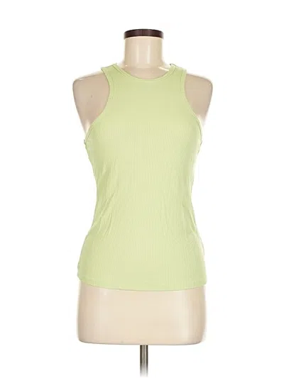 Pre-owned H&m Sleeveless T-shirt In Green