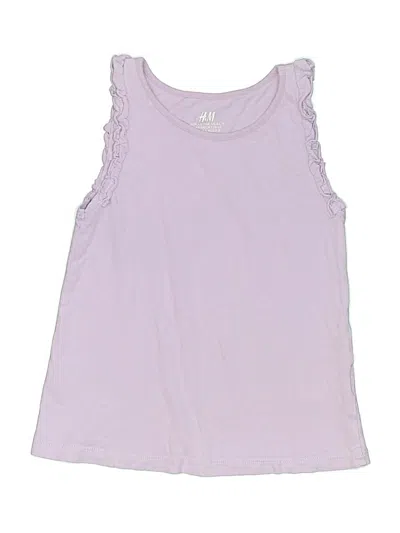 Pre-owned H&m Kids' Sleeveless T-shirt In Purple