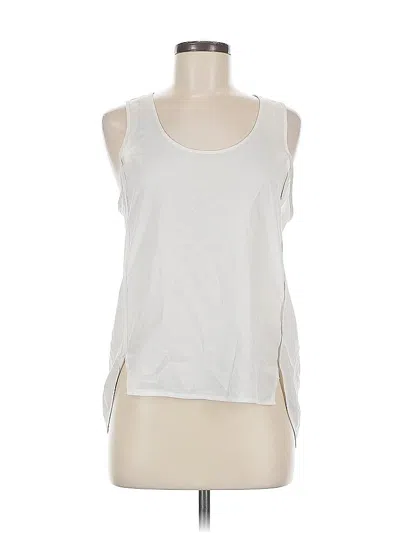 Pre-owned H&m Sleeveless T-shirt In White