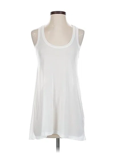 Pre-owned H&m Sleeveless T-shirt In White
