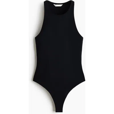 H&m Sleeveless Thong Body In Black