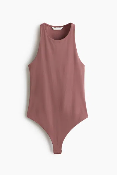 H&m Sleeveless Thong Bodysuit In Pink
