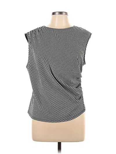 Pre-owned H&m Sleeveless Top Black One Shoulder Neckline Tops