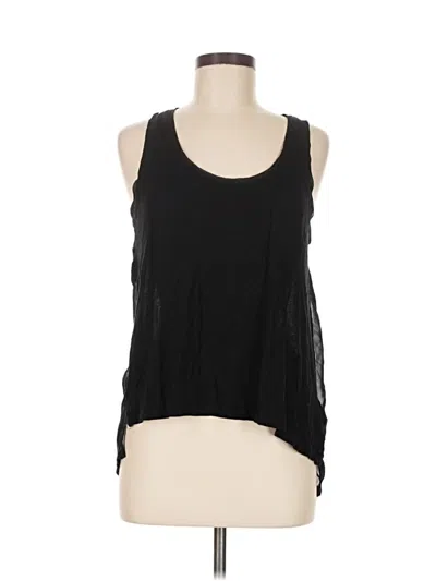 Pre-owned H&m Sleeveless Top Black Scoop Neck Tops