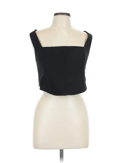 H&m Sleeveless Top Black Strapless Neckline Tops
