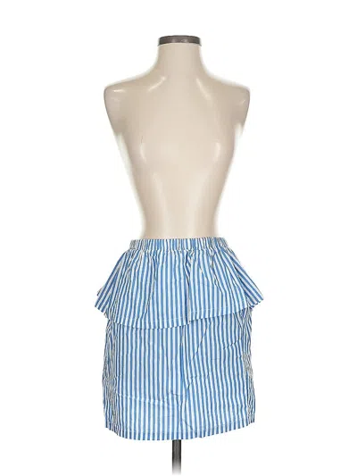 Pre-owned H&m Sleeveless Top Blue Strapless Neckline Tops