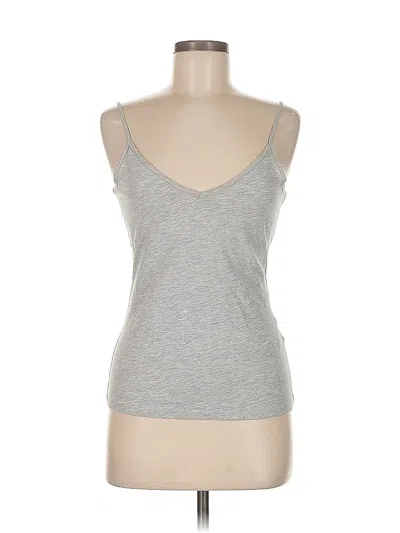 Pre-owned H&m Sleeveless Top Gray Sweetheart Neckline Tops