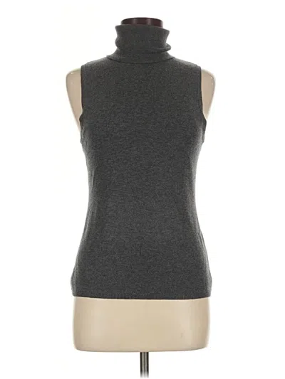 Pre-owned H&m Sleeveless Top Gray Turtleneck Tops