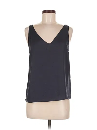 Pre-owned H&m Sleeveless Top Gray V Neck Tops