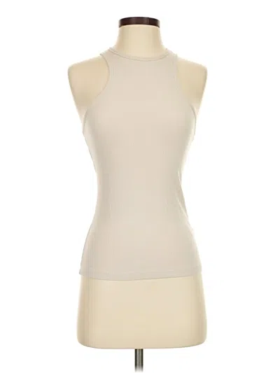 Pre-owned H&m Sleeveless Top Ivory Halter Neckline Tops