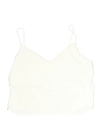 Pre-owned H&m Sleeveless Top Ivory Halter Neckline Tops In White