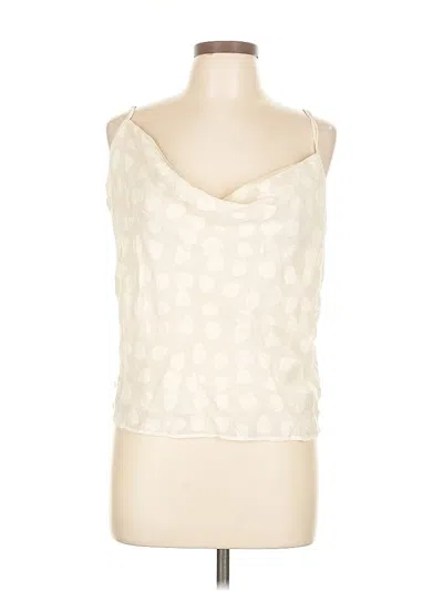Pre-owned H&m Sleeveless Top Ivory Sweetheart Neckline Tops In White