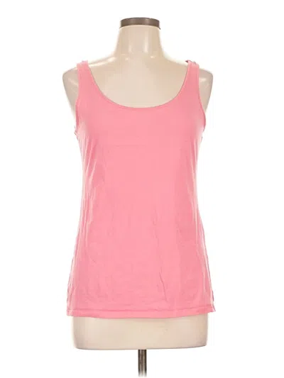 Pre-owned H&m Sleeveless Top Pink Scoop Neck Tops