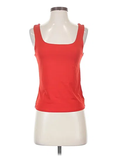 Pre-owned H&m Sleeveless Top Red Scoop Neck Tops