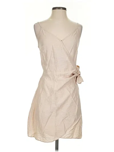 Pre-owned H&m Sleeveless Top Tan One Shoulder Neckline Tops