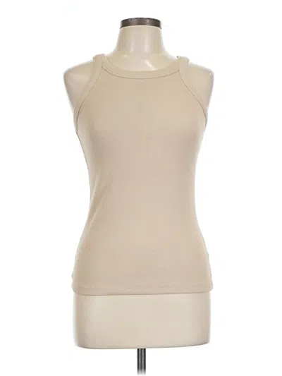 Pre-owned H&m Sleeveless T-shirt In Brown