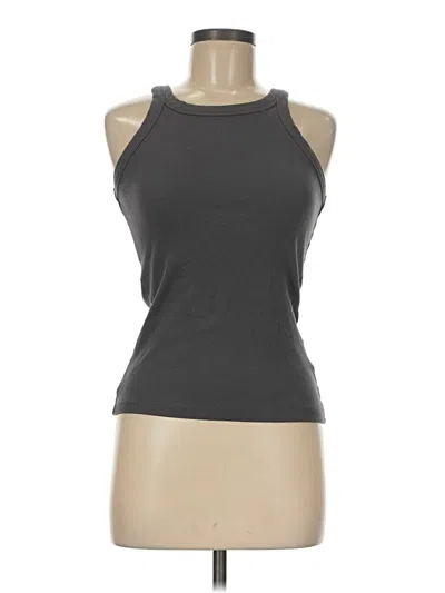 Pre-owned H&m Sleeveless T-shirt In Gray