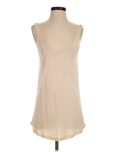 Pre-owned H&m Sleeveless T-shirt In Tan