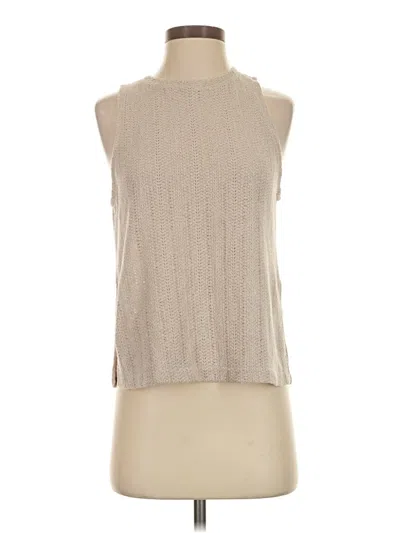 Pre-owned H&m Sleeveless T-shirt In Tan
