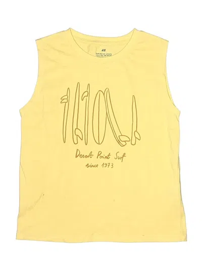 Pre-owned H&m Kids' Sleeveless T-shirt In Yellow