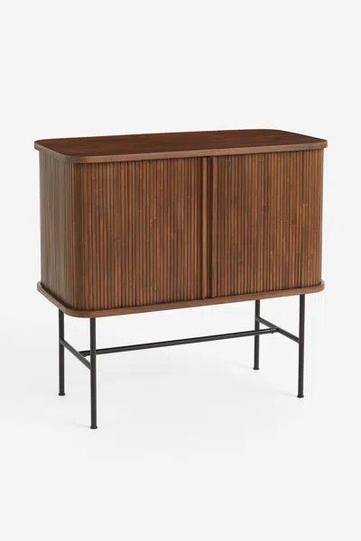 H&m Sliding-door Cabinet In Brown