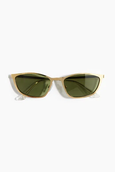 H&m Slim Cat-eye Sunglasses In Gold-colored