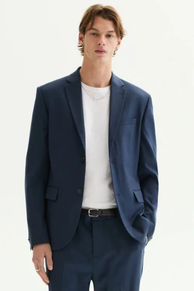 H&m Slim Fit Jacket In Blue