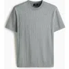 H&m Slim Fit Knitted T-shirt In Blue