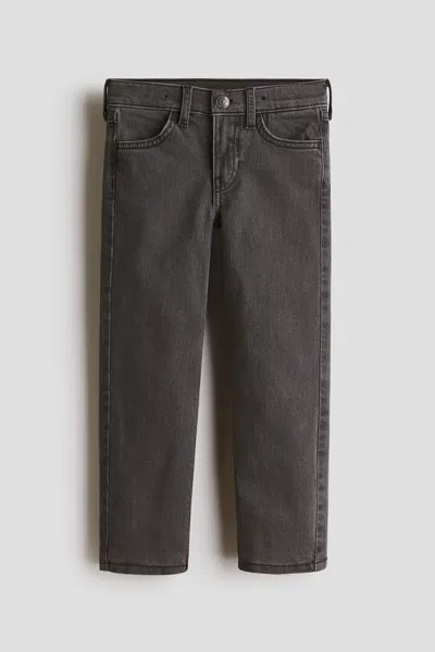 H&m Kids' Slim Fit Lined Jeans In Black