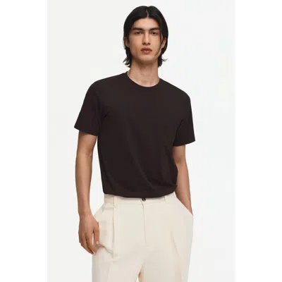 H&m Slim Fit Pima Cotton T-shirt In Brown