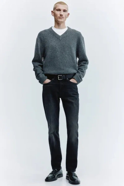 H&m Slim Jeans In Black
