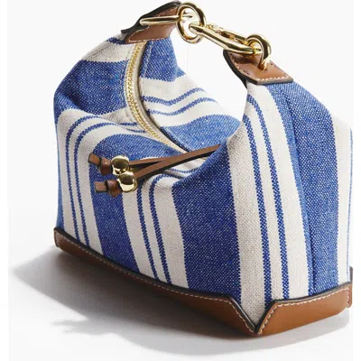 H&m Small Canvas Handbag In Blue