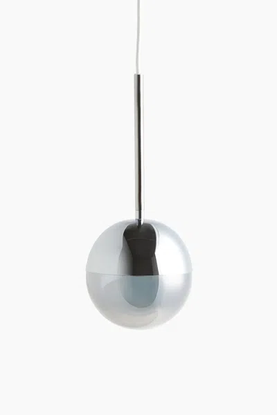 H&m Small Metal Pendant Lamp In Silver