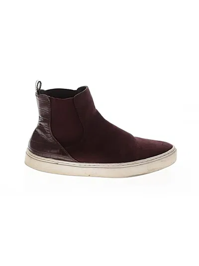 Pre-owned H&m Sneakers In Burgundy