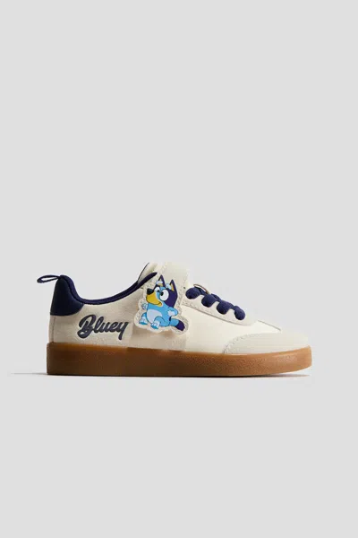 H&m Kids' Sneakers With Appliqués In Neutral