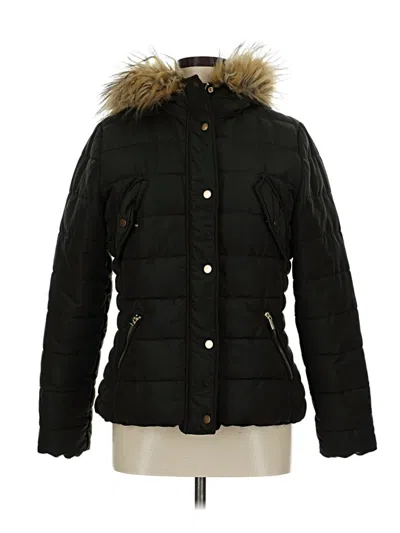 Pre-owned H&m Snow Jacket In Black