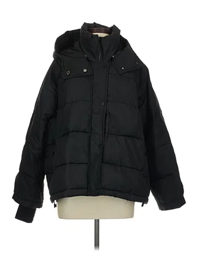 Pre-owned H&m Snow Jacket In Black