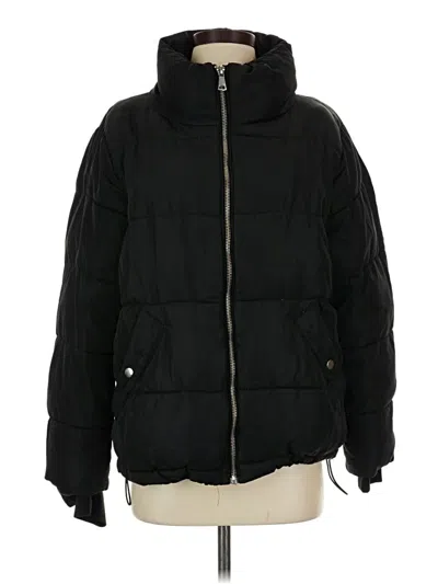Pre-owned H&m Snow Jacket In Black