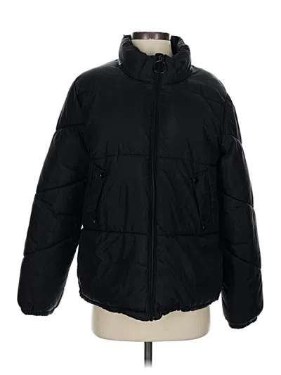 Pre-owned H&m Snow Jacket In Black