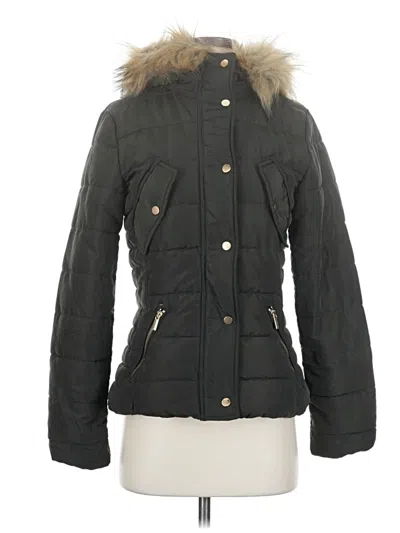 Pre-owned H&m Snow Jacket In Black