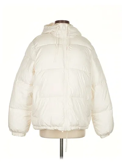 Pre-owned H&m Snow Jacket In White