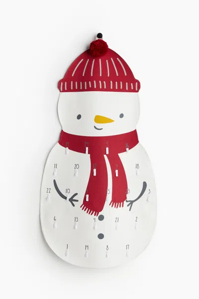 H&m Snowman Advent Calendar In Red