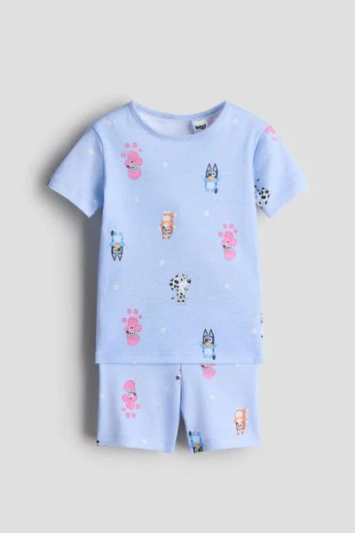 H&m Kids'  Snug Fit Printed Jersey Pyjamas In Multi
