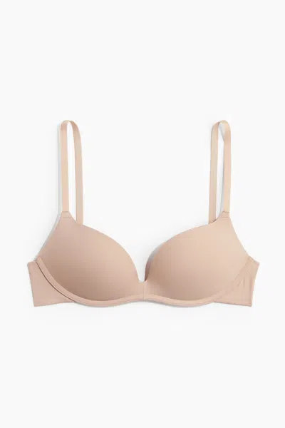H&m Soft-cup Microfiber Push-up Bra In Multi