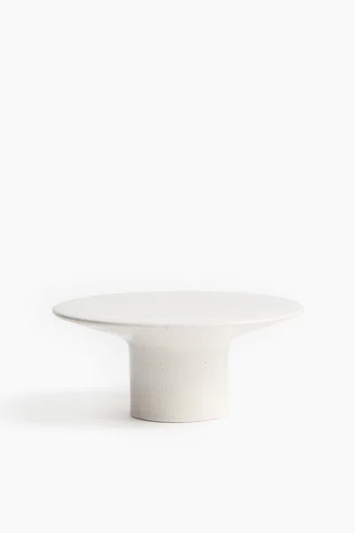 H&m Speckled Serving Plate In White