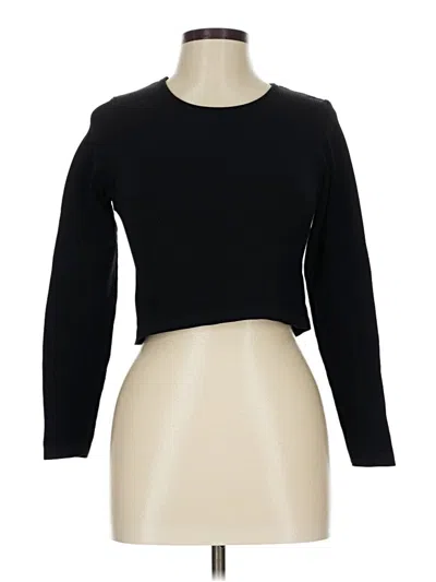 Pre-owned H&m Sport Long Sleeve T-shirt In Black