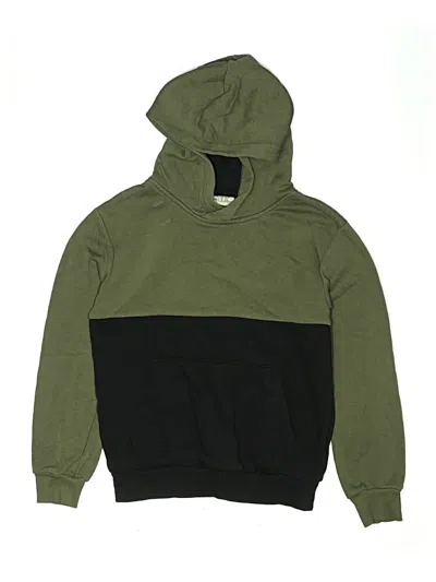 Pre-owned H&m Sport Kids' Pullover Hoodie In Green